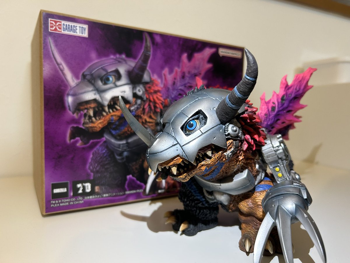 FOREST1833's tweet image. 想像よりもクオリティ高い！！
素晴らしい👏

#デジモン
#デジタルモンスター
#メタルグレイモン
#ゴジラ