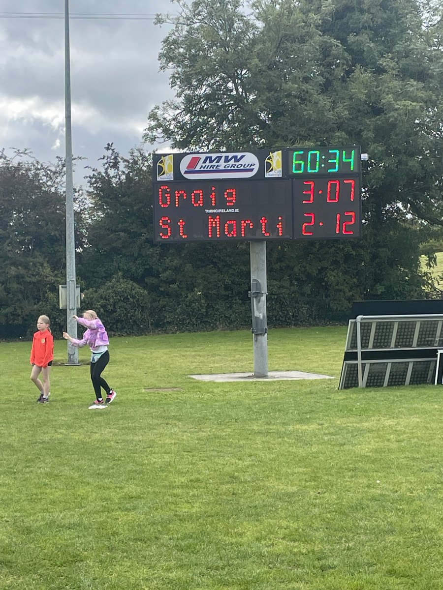 Full Time Score and heartbreak for the boys on a last minute goal against us. They can be very proud.