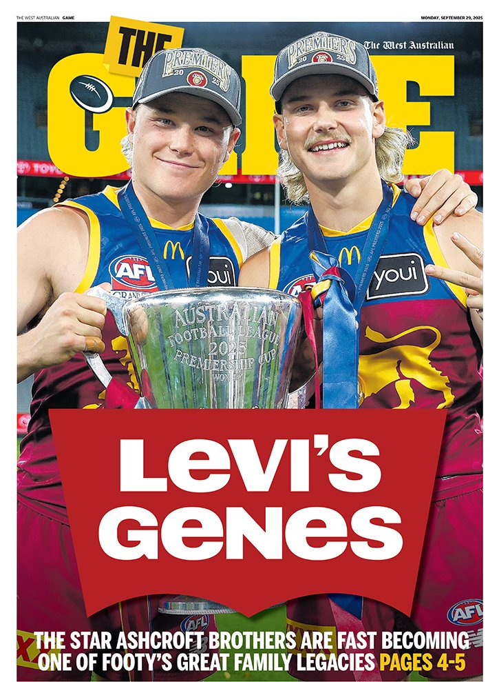 The cover of The Game liftout inside tomorrow's <a href="/westaustralian/">The West Australian</a>👖 

<a href="/TheWestSport/">The West Sport</a>