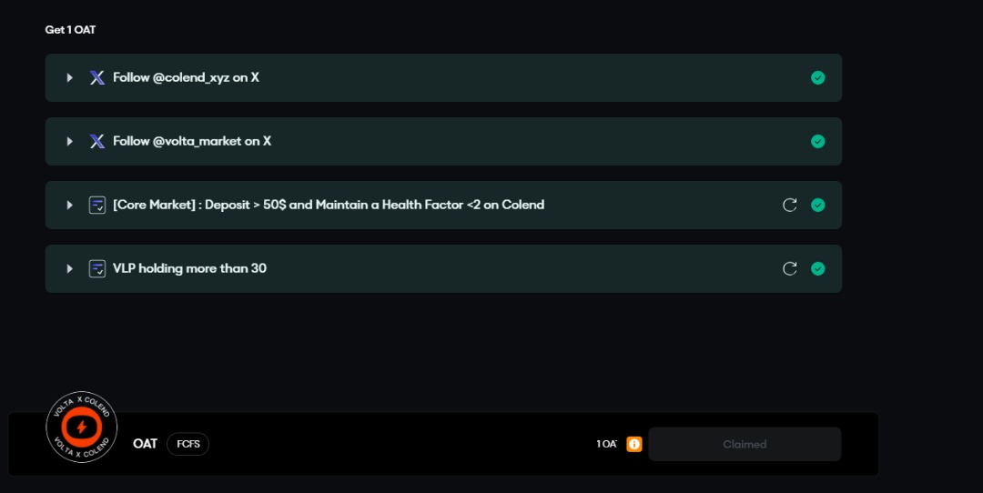 app.galxe.com/quest/JLvTAuXg…

Done ✅ 

Get on this asap 
Complete all task 
Claim OAT.
Closing on 29/9 / 25. 16:00 UTC.

#Coretoshis