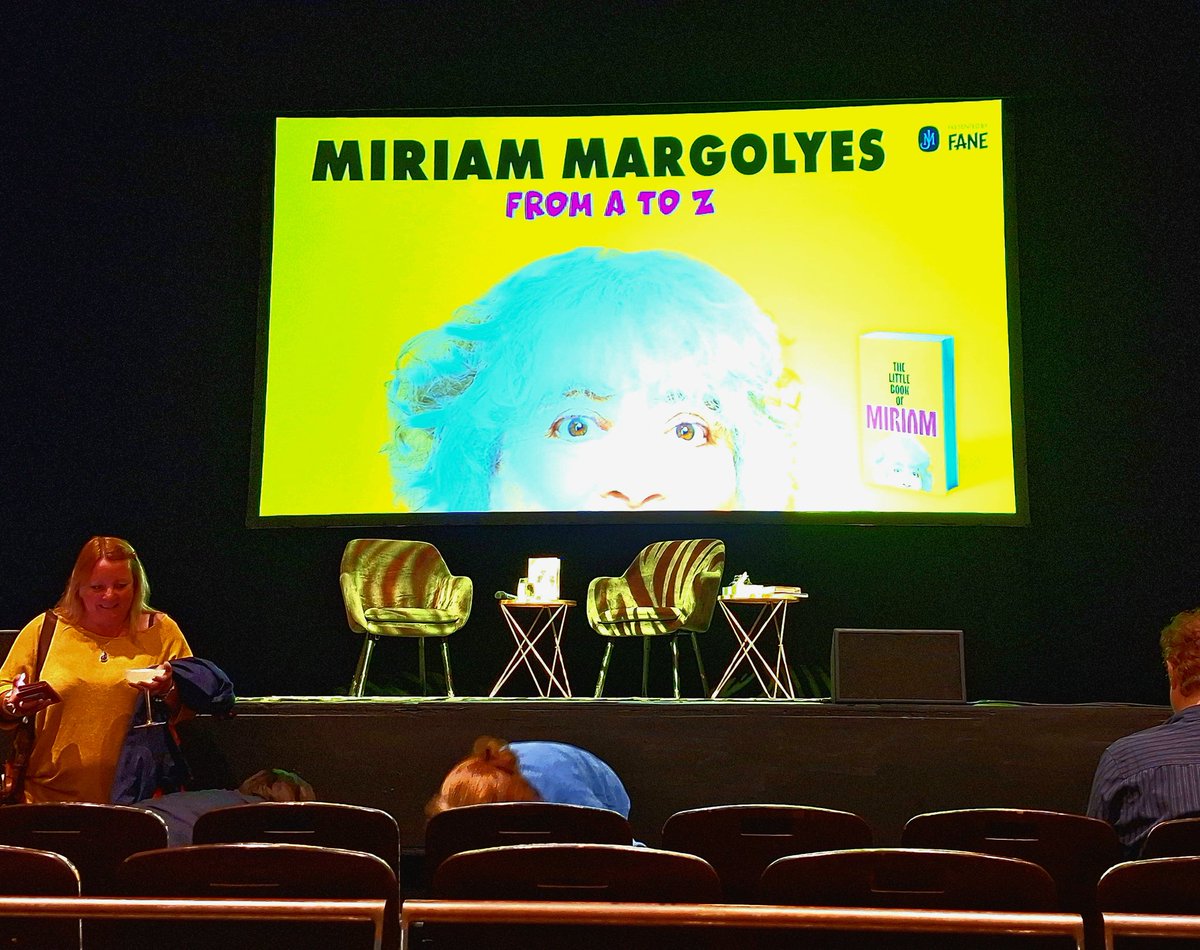 A great Saturday afternoon in the company of the national trinket that was <a href="/MMargolyes/">Miriam Margolyes OBE</a> 
Couldn't have asked for a better way to spend a rainy Saturday afternoon.