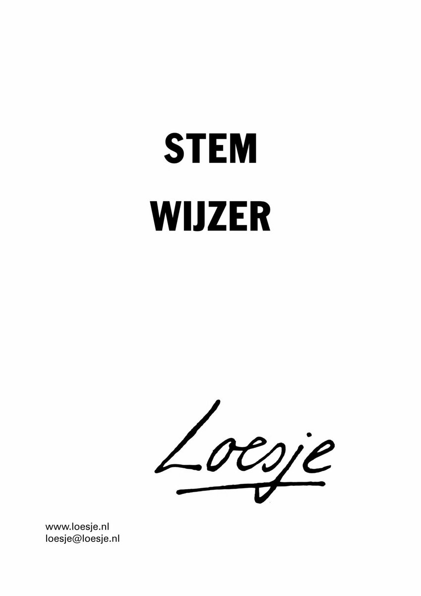 **     
            stem
           wijzer        
                                 **