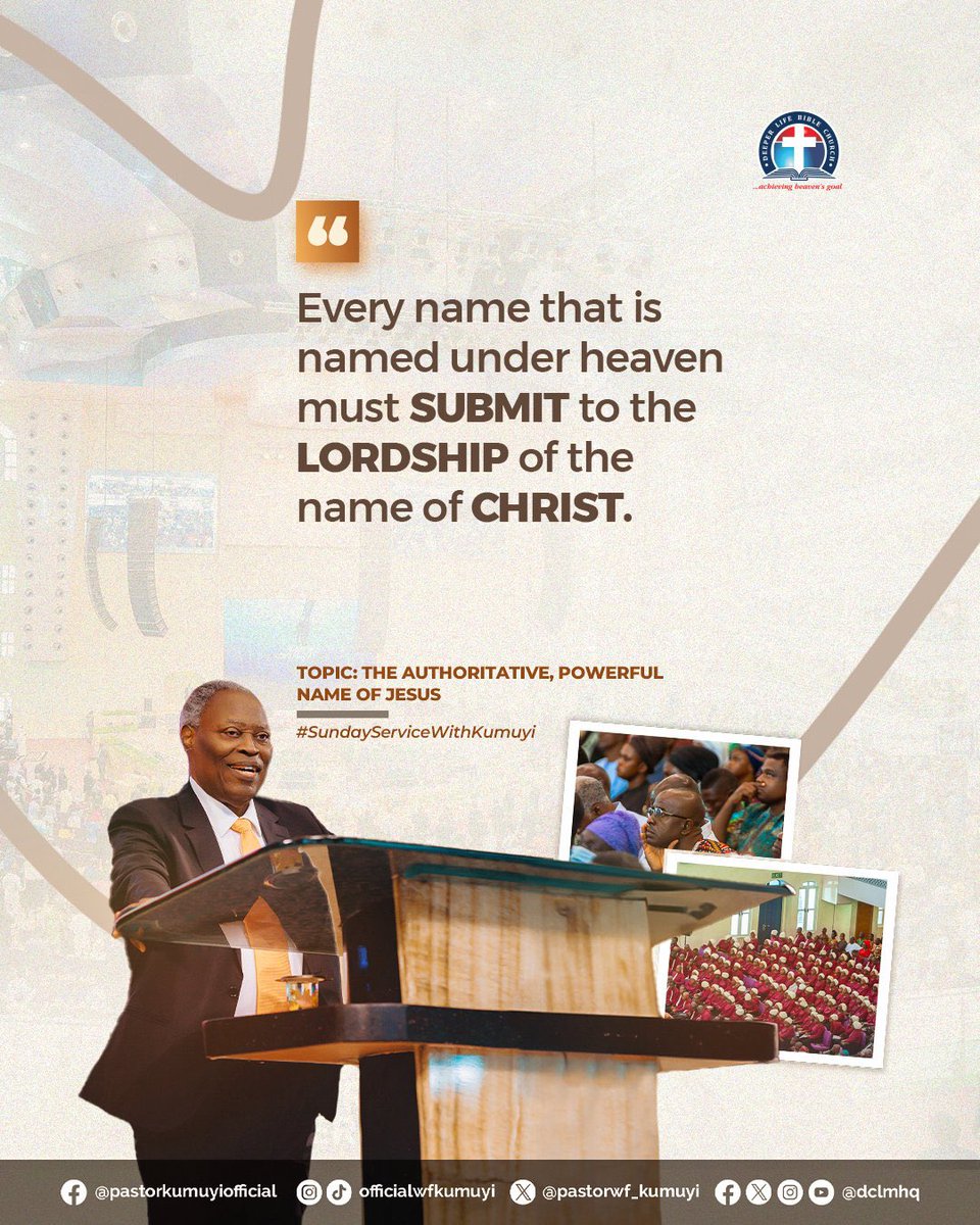 EneArry's tweet photo. The name above every other name is the NAME OF JESUS 🙌🏻🔥🔥🔥🙌🏻

#SundayServiceWithKumuyi
#pastorkumuyisaid 
#DLconversation 
#dclm https://t.co/QNftAgh7zE
