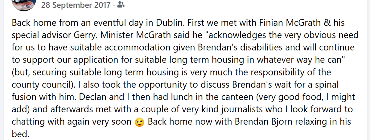 AddressingLife's tweet image. Facebook memory of the day, this from 2017. Needless to say, it didn&apos;t change anything. 💔

 #scoliosis #disability @ProfoundIreland