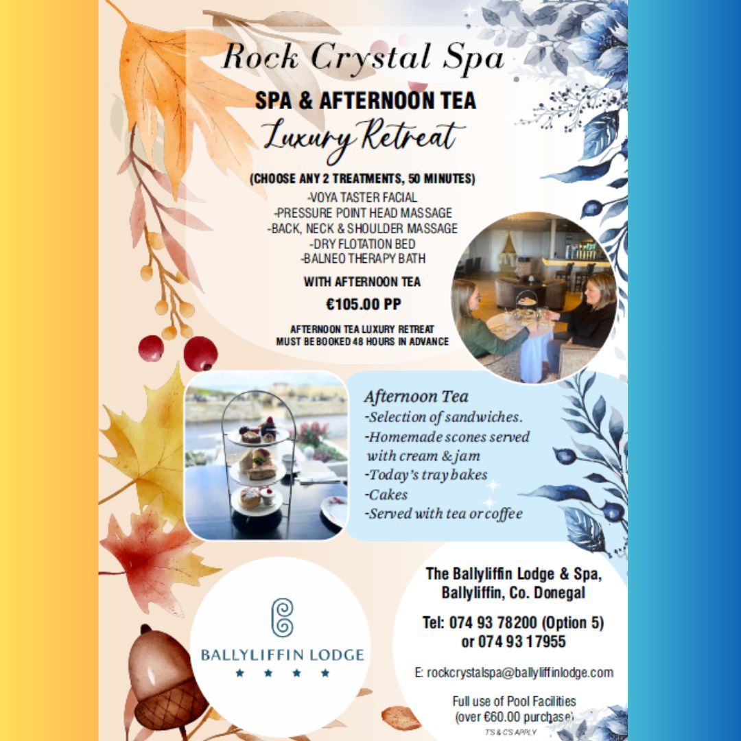 Sure you're due a little Treat!
Go on, give us a call today! 
+353 74 93 78200 
#SpaDay #Inishowen #Donegal #SpaTreat