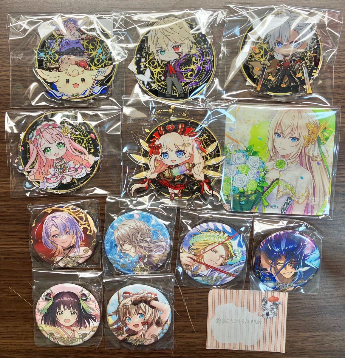 ヴァッカリオ 缶バッジ 魔法使いと黒猫のウィズ 缶バッジ アクリル