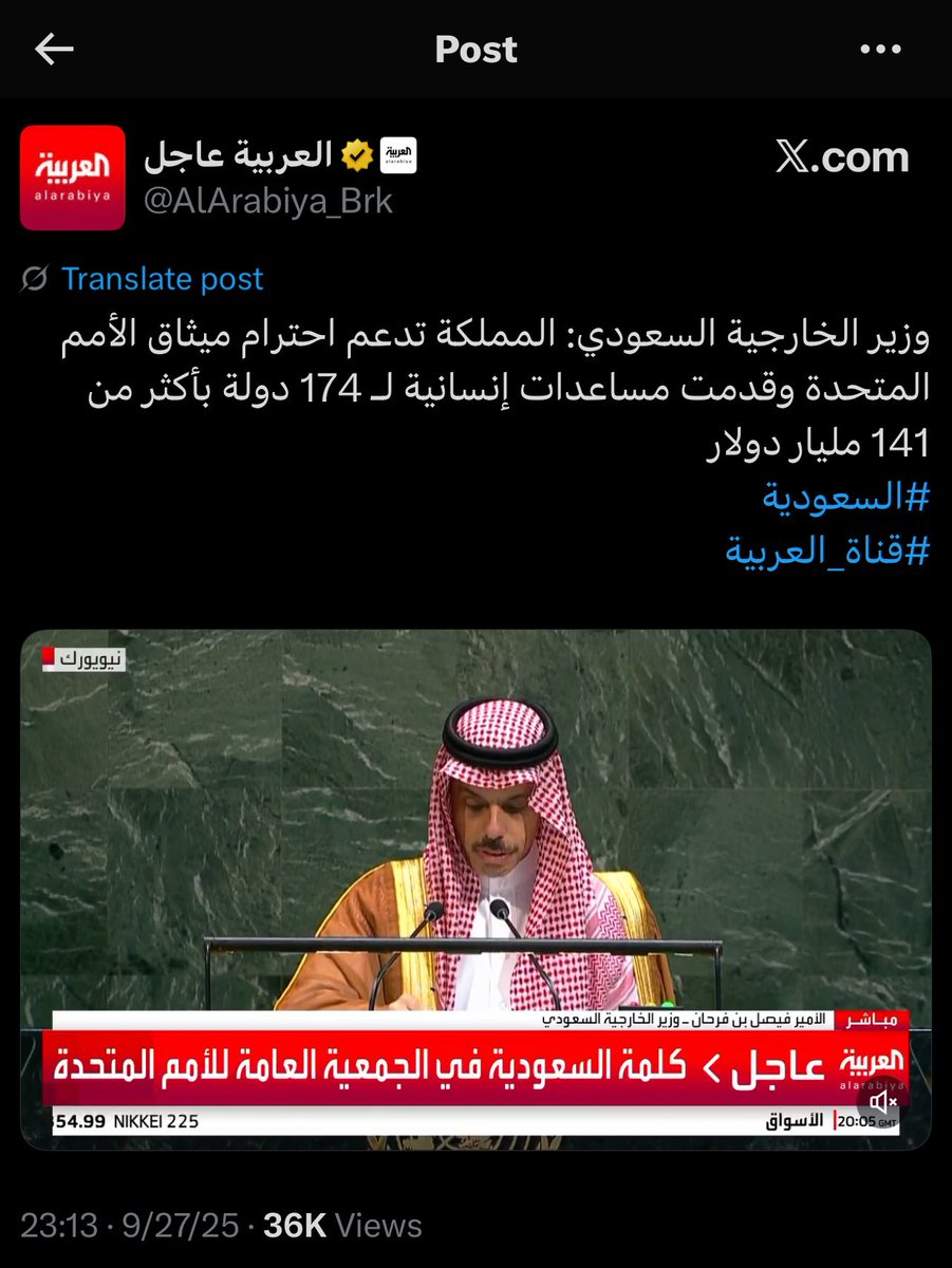 هناك رأي يقول إن كل دول مجلس التعاون لازم تشارك السعودية في فاتورة الدعم الخارجي ورسم السياسات الخارجية.

من غير المنطقي إن دولة مثل الإمارات (مثلاً) تحصل على كل المنافع والحماية بينما السعودية تتحمل وحدها كل الإنفاق والمخاطر.

السعودية قدمت 144 مليار💲 كمساعدات إنسانية فقط لدعم