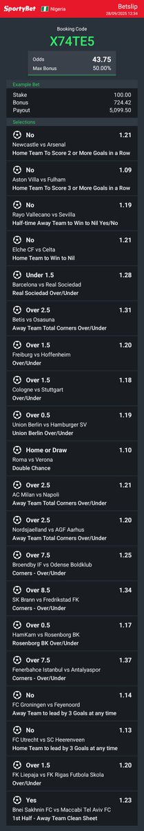 X74TE5 43odds