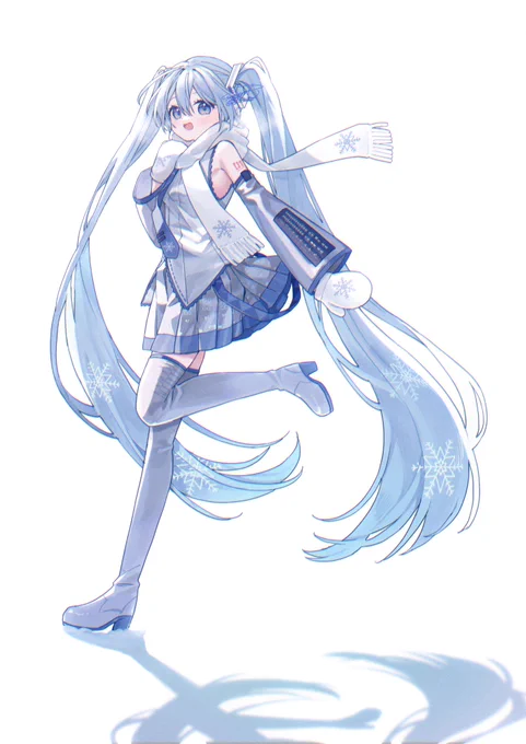 はじめて雪がつもった朝 #グッスマイラコン12雪ミク #初音ミク