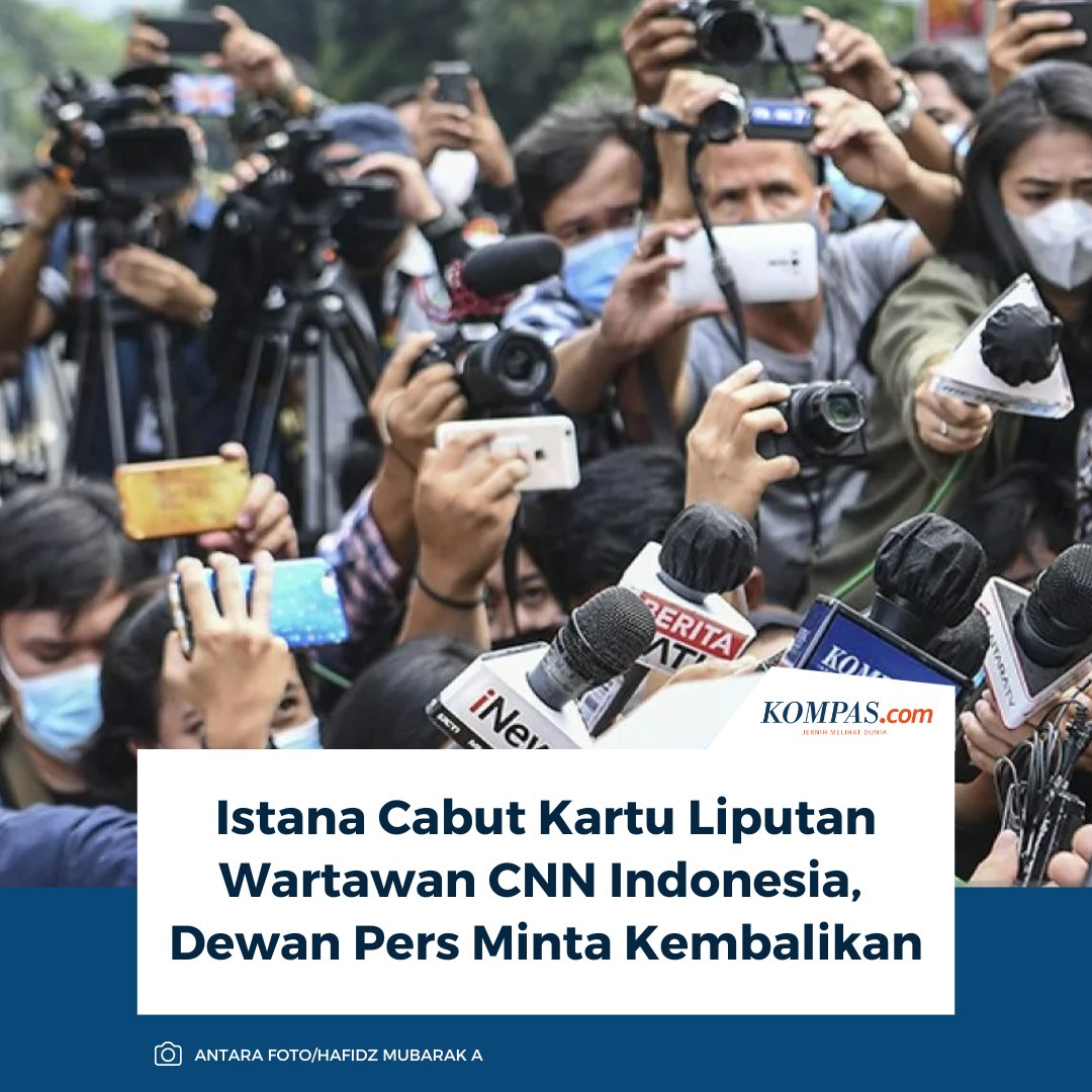 Istana Cabut Kartu Liputan Wartawan CNN Indonesia, Dewan Pers Minta Kembalikan

Baca di nasional.kompas.com/read/2025/09/2…