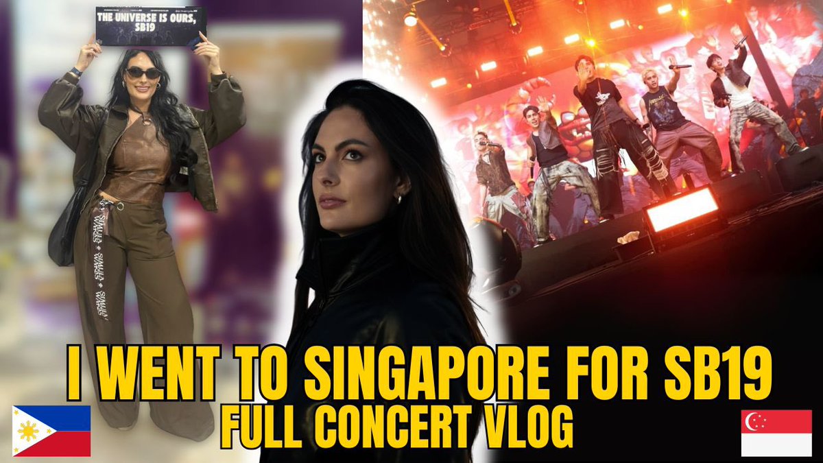 Singapore vlog is finally here! ✨

🔗 youtu.be/RtntcqGwpfI?si… 

This trip was all about seeing SB19 and witnessing just how much they’ve grown. From the energy on stage to the massive crowds that came out to support them, it was a moment I’ll never forget. Their passion, talent,