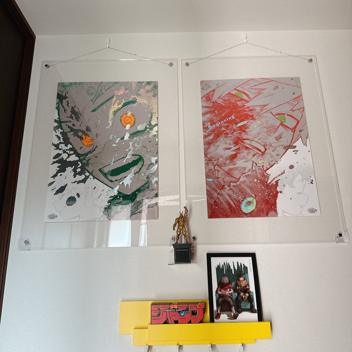 3KKdisk's tweet image. あまりにもヒロアカ原画展な我が家