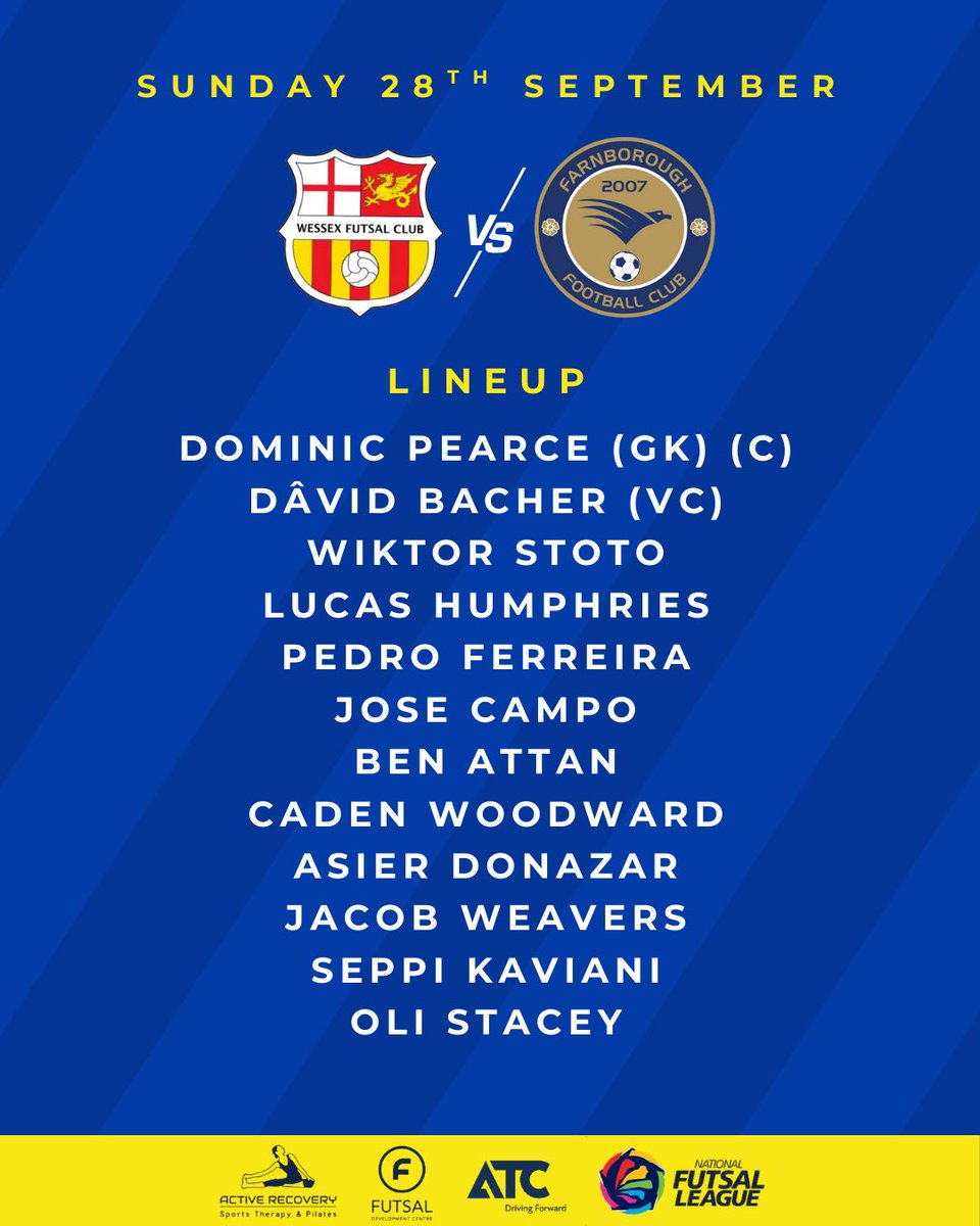 It’s matchday! A new season and a lot of new faces making their official debut for Farnborough Futsal this afternoon as we face off against Wessex B