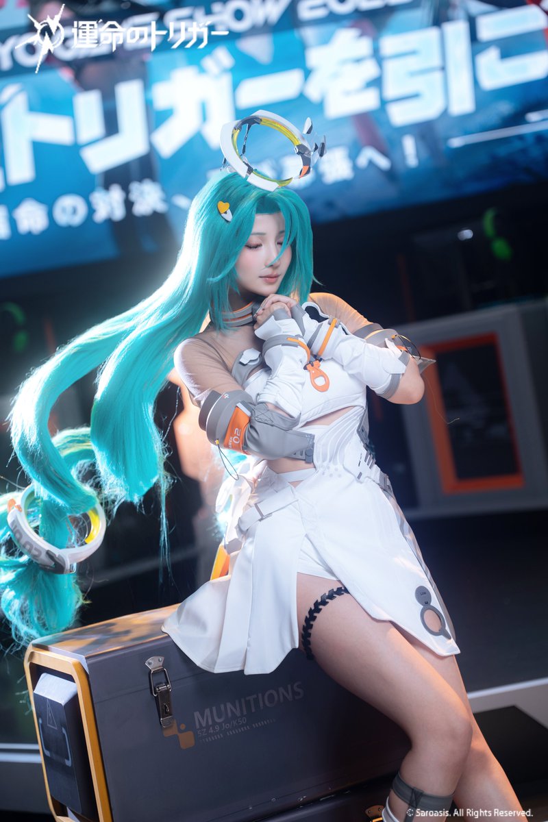 TGS4日間『運命のトリガー』ブースにてカミール役で出演をさせて頂きました！
お越し頂いた皆様、お楽しみいただけましたでしょうか💚
またお会いしましょう！✨

#運命のトリガーTGS2025 
#運命のトリガー 
#運トリ
#TGS2025 https://t.co/p4pjQ3QCvv