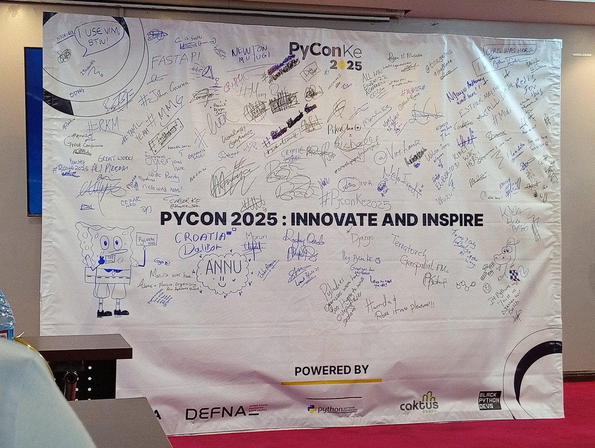 KaniaruSolomon's tweet image. @PyconKenya #pyconke #pyconke2025