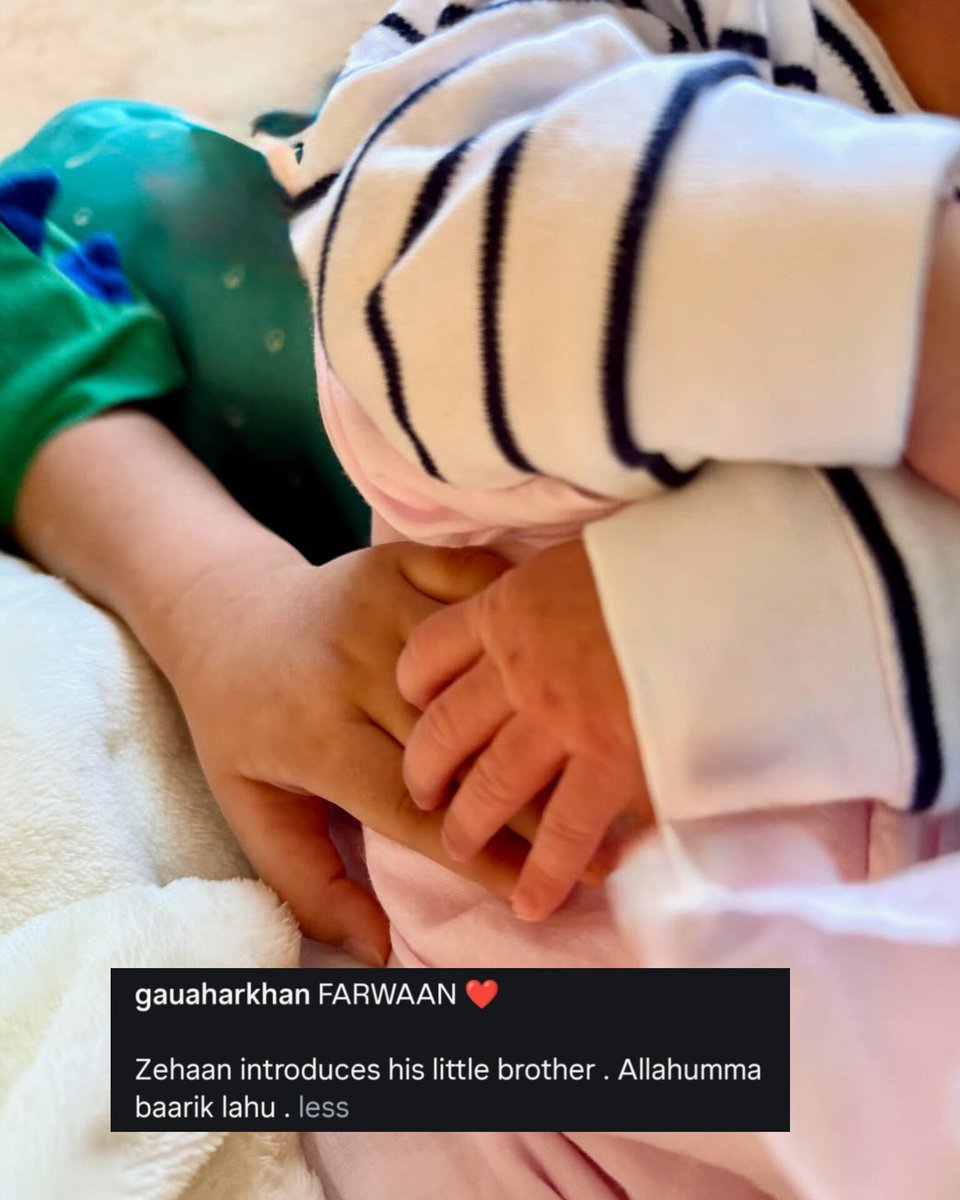 indiaforums's tweet photo. The best way to introduce baby 😍
Gauahar &amp; Zaid introduce their second baby Farwaan with his big brother Zehaan's support ❤️
.
.
#GauaharKhan #ZaidDarbar #SecondBaby #Farwaan #Zehaan #IF #IndiaForums https://t.co/CTnPjngGXa