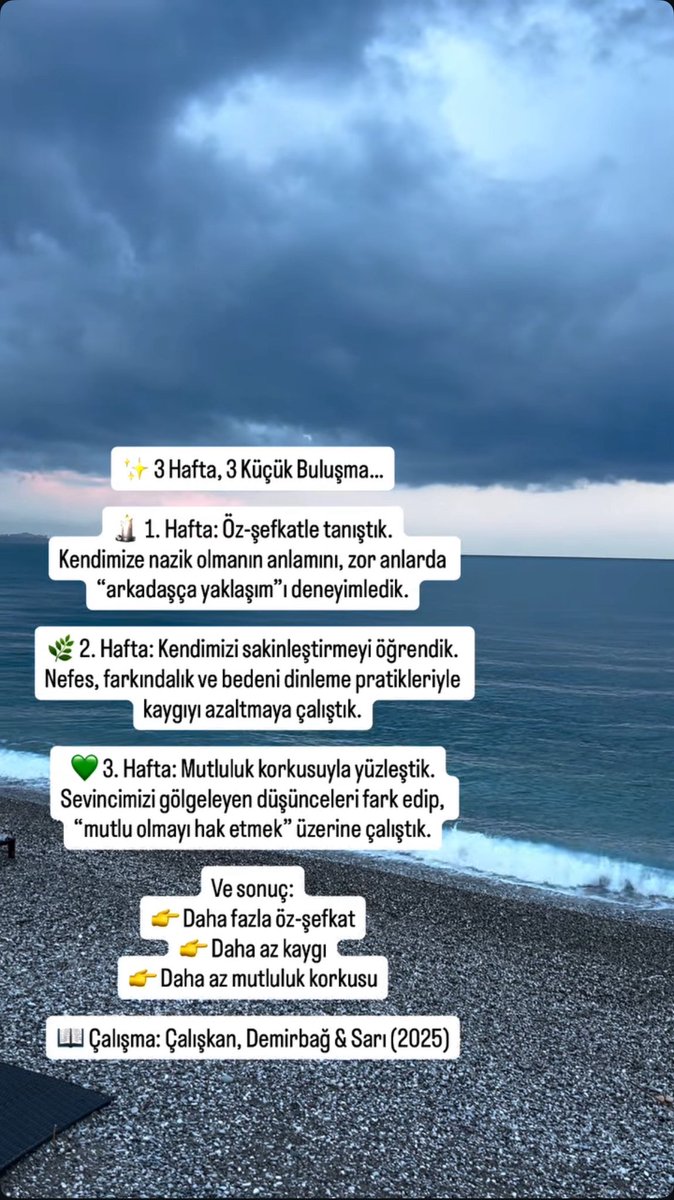 Son çalışmamızdan bulgular… Öz-şefkat kısa müdahalelerde bile etkili olabiliyor…