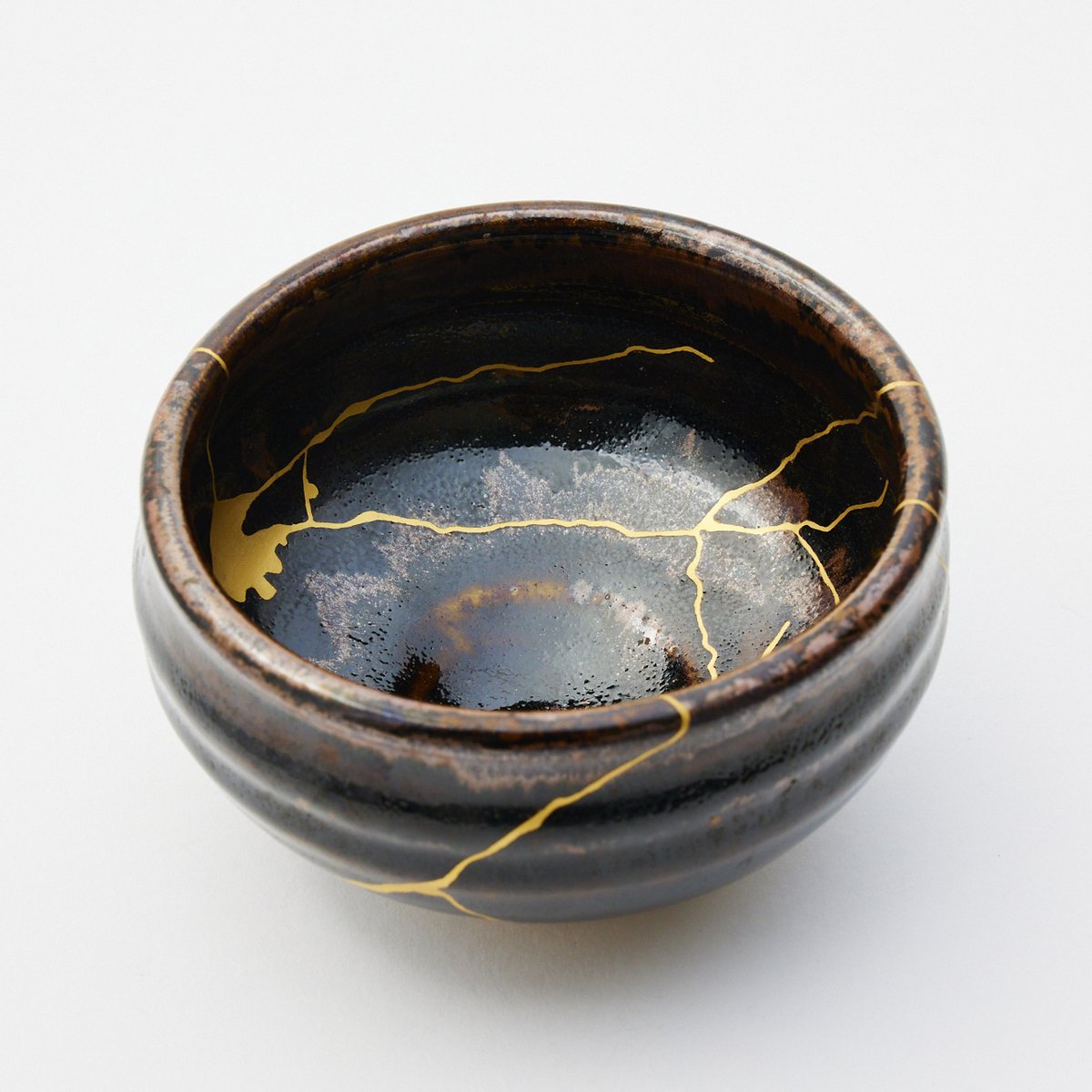 茶道具 窯変天目 虹彩 抹茶碗 作家物 青山作 茶道具 コレクション 骨董