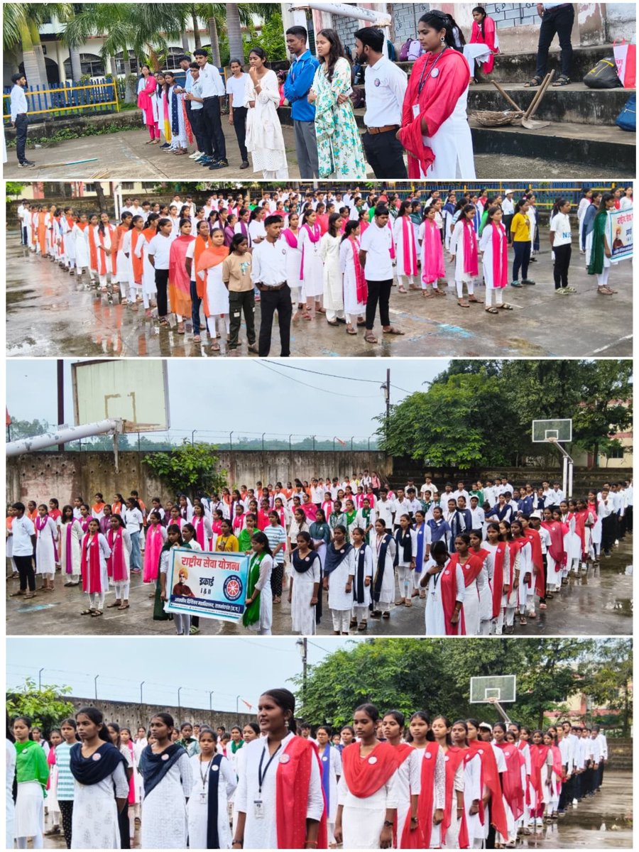 25 सितम्बर को राष्ट्रीय सेवा योजना (NSS) दिवस के अवसर पर #nssdmvrjn के #एनएसएस इकाई द्वारा एकदिवसीय विशेष शिविर कार्यक्रम का आयोजित किया गया।कार्यक्रम प्रातः 07:00 बजे कॉलेज प्रांगण में स्वयंसेवकों की उपस्थिति के साथ आरंभ हुआ एवं #NSS गीत का सामूहिक गायन किया गया।
#nssday
