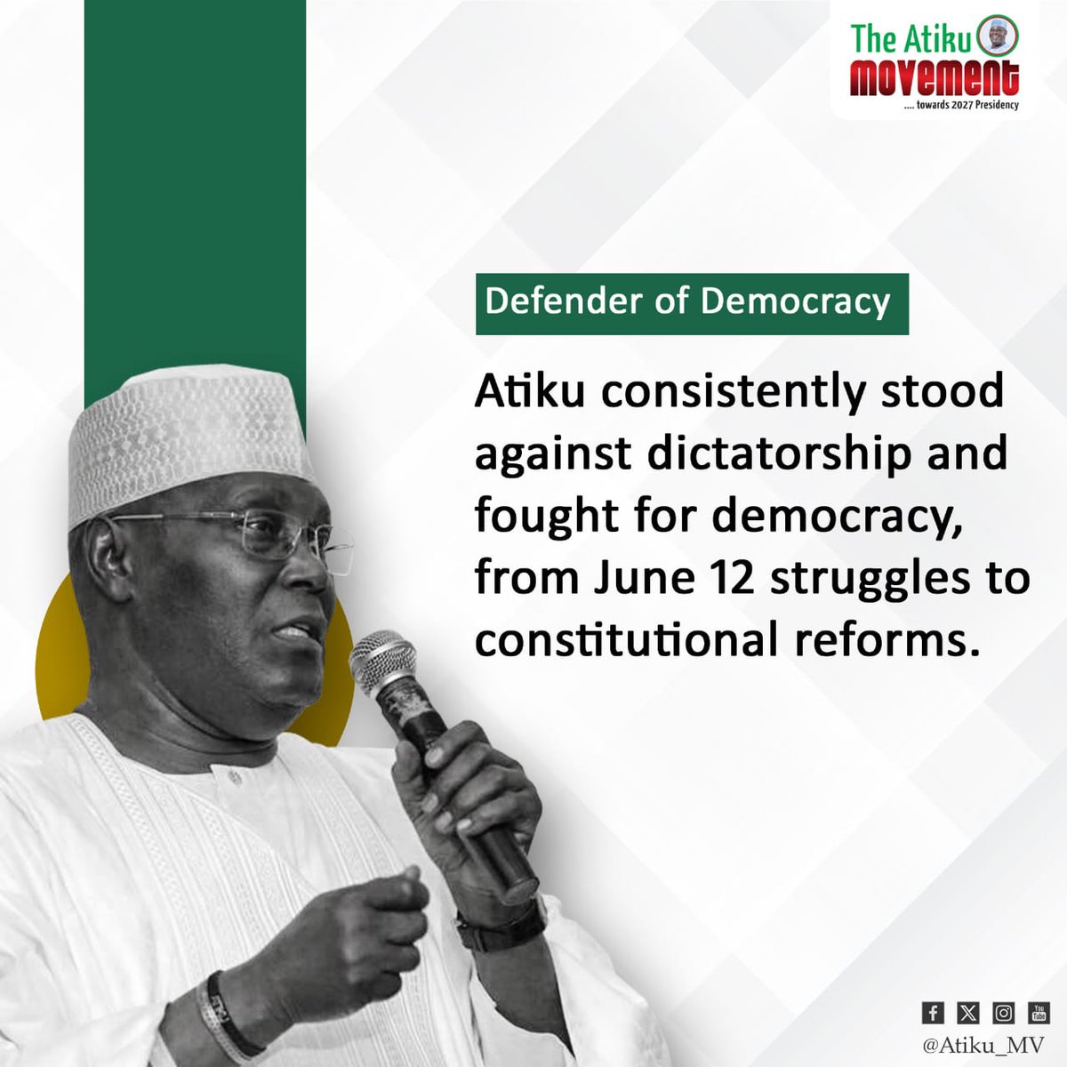 Atiku rises like a lion, smashing tyranny and forging a bold path for epic democratic reform! #VoiceForDemocracy
#TheAtikuMovement