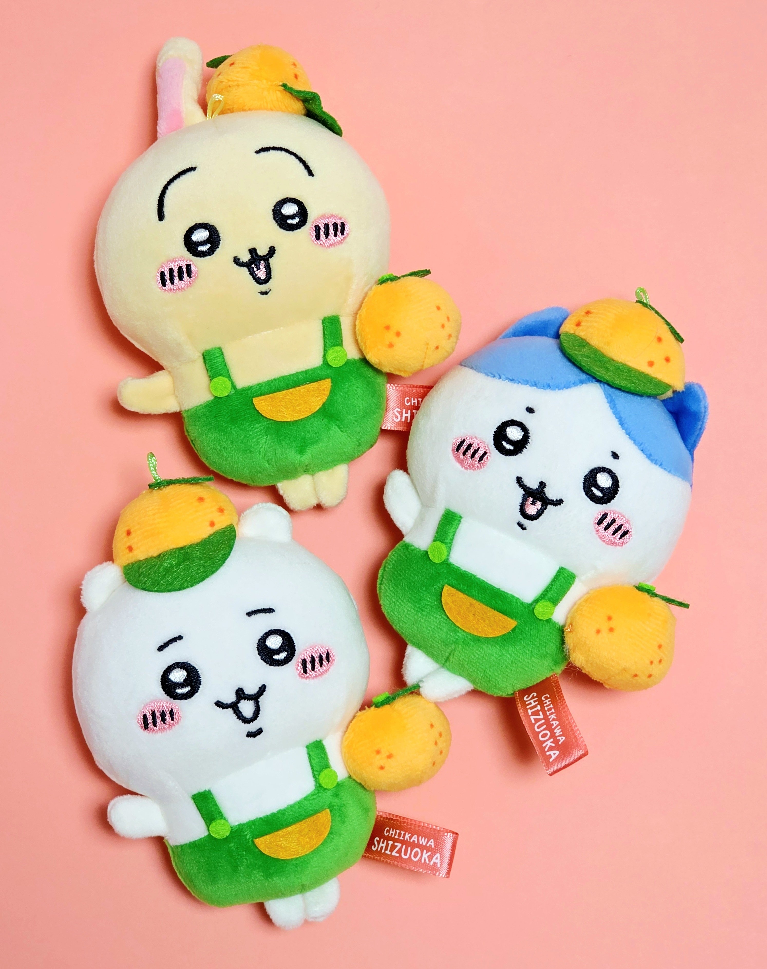 ちいかわ みかん 靜岡限定 マスコット ちいかわ ハチワレ うさぎ 3種