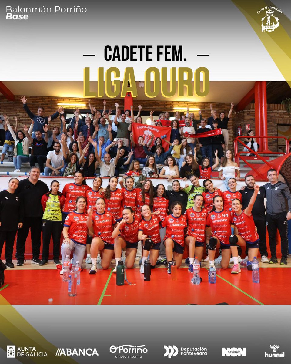 Sodes de Liga Ouro rapaces e rapazas!! 

Moi ben traballado neste play off infantil masculino e cadete feminino, agora a dalo todo cada fin de semana💪

#esculpindoanosahistoria