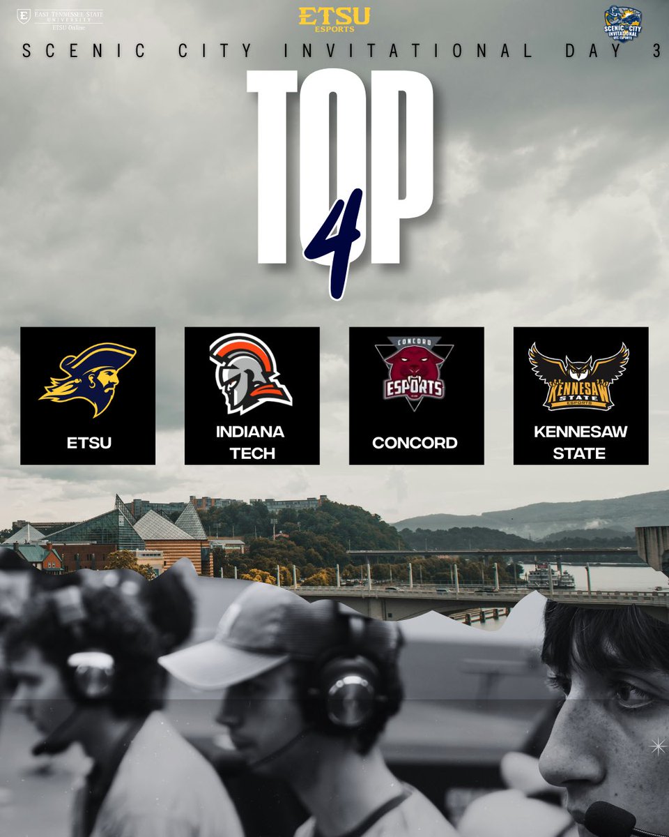 Only 4 remain

Bucs have advanced to championship Sunday and guaranteed a top 4 finish at the Scenic City International

The journey to gold begins today at 8:30 AM against <a href="/KennesawEsports/">KSU Esports</a> 

Twitch.tv/UTCEsports_

#BUCkleUp