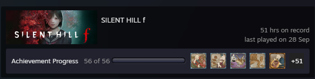 dillonacs_'s tweet photo. An overall phenomenal gaming experience, thank you SILENT HILL f. https://t.co/7u0I5JQzuk