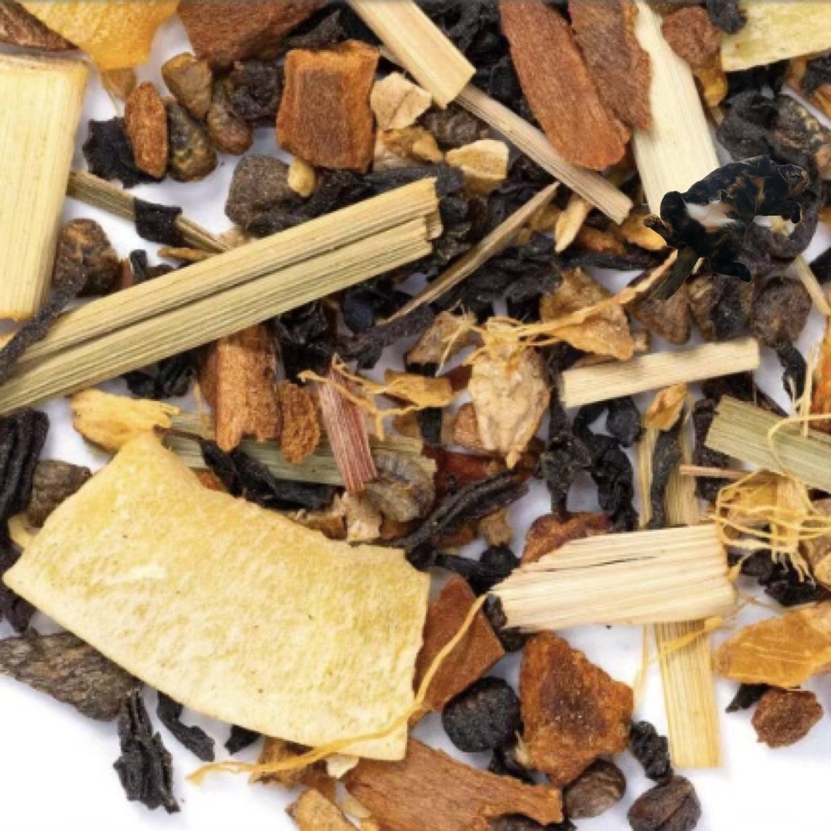 ChaiGerdes's tweet photo. Sorry it’s late, but here’s the weekly #ChaiSearch! Look for the cat in this pic of tea and comment when you find me! https://t.co/2xG1Uw2SiS