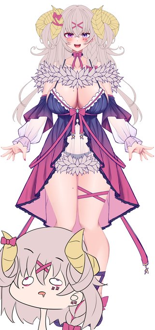 うちの子のちょっとドスケベすぎて流石にあかんか🤔ってなってる新モデル衣装見て 