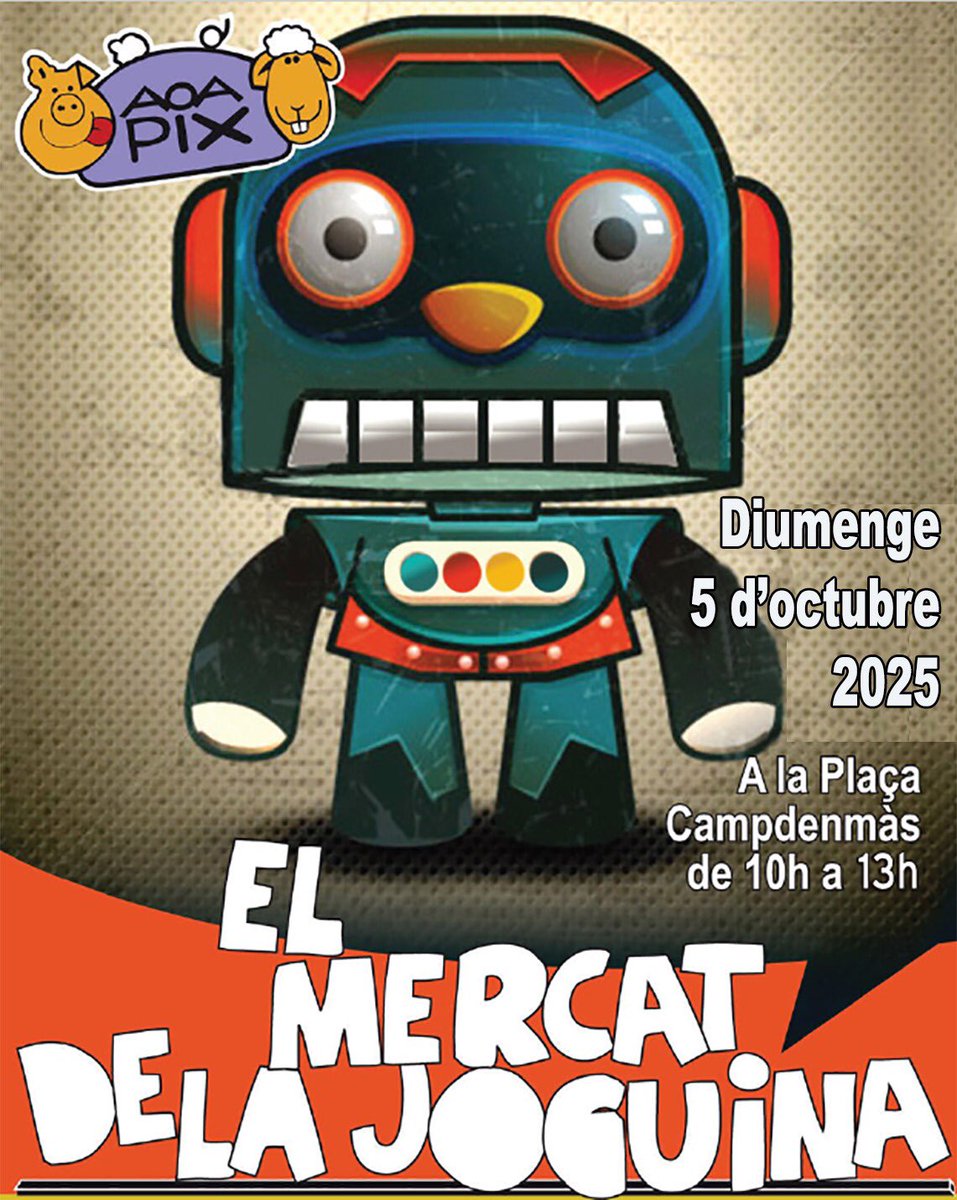 Finalment tanquem l’exposició de Can Trincheria sobre els “35 anys de programes de l’Aoapix”. Si l’heu vist, esperem que us hagi agradat. Moltes gràcies. I d’aquí una setmana ens veiem al Mercat de la Joguina. #36anysalcarrer #aoapix