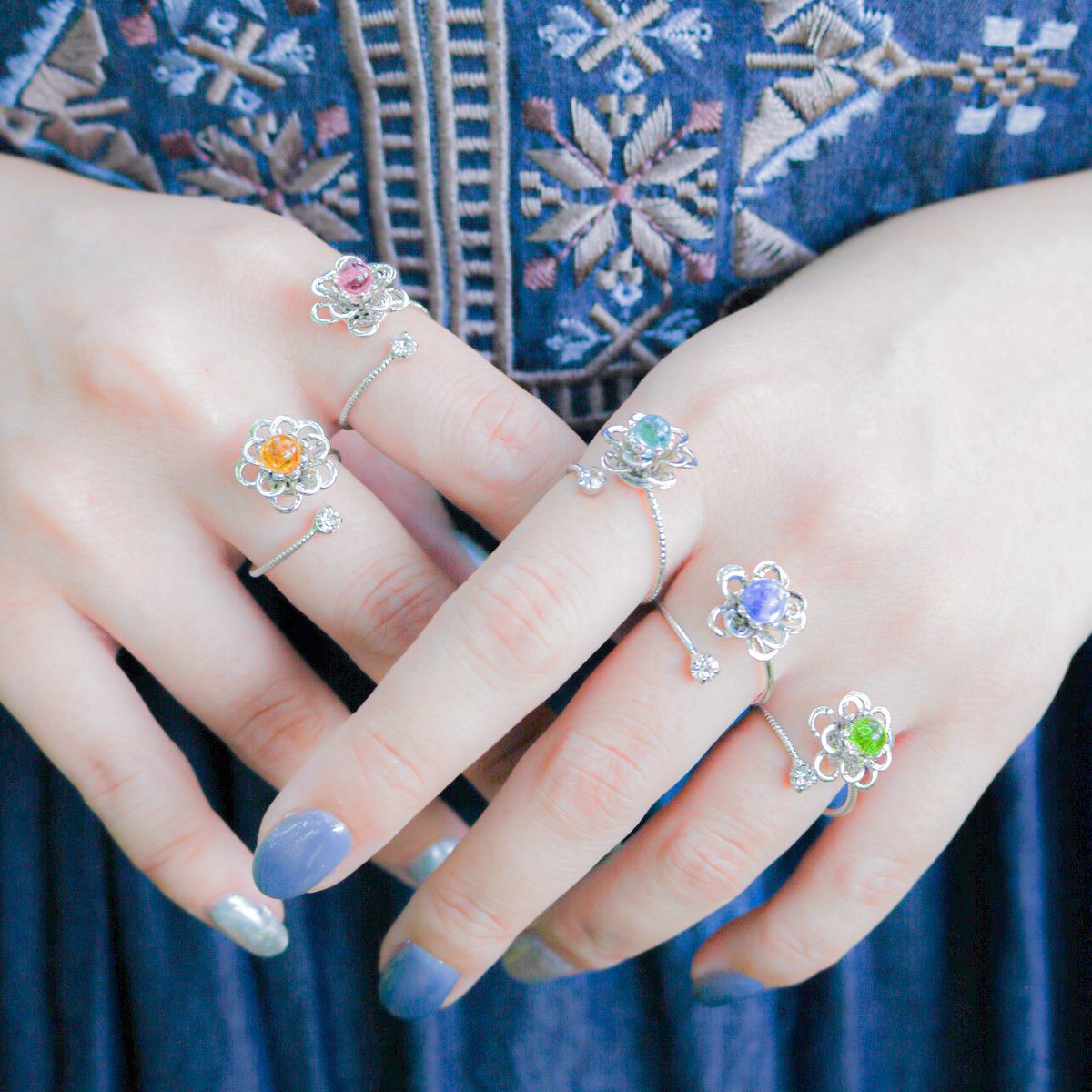 本日もありがとうございました✨
今日はイヤカフとループタイがとても人気でした！
リングもたくさん見ていただけて嬉しいです◎