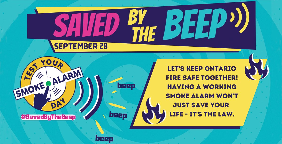 Today is #TestYourSmokeAlarmDay

Take a moment to test the alarms in your home. Only working smoke alarms will give you the early detection to escape a fire.

#SavedByTheBeep