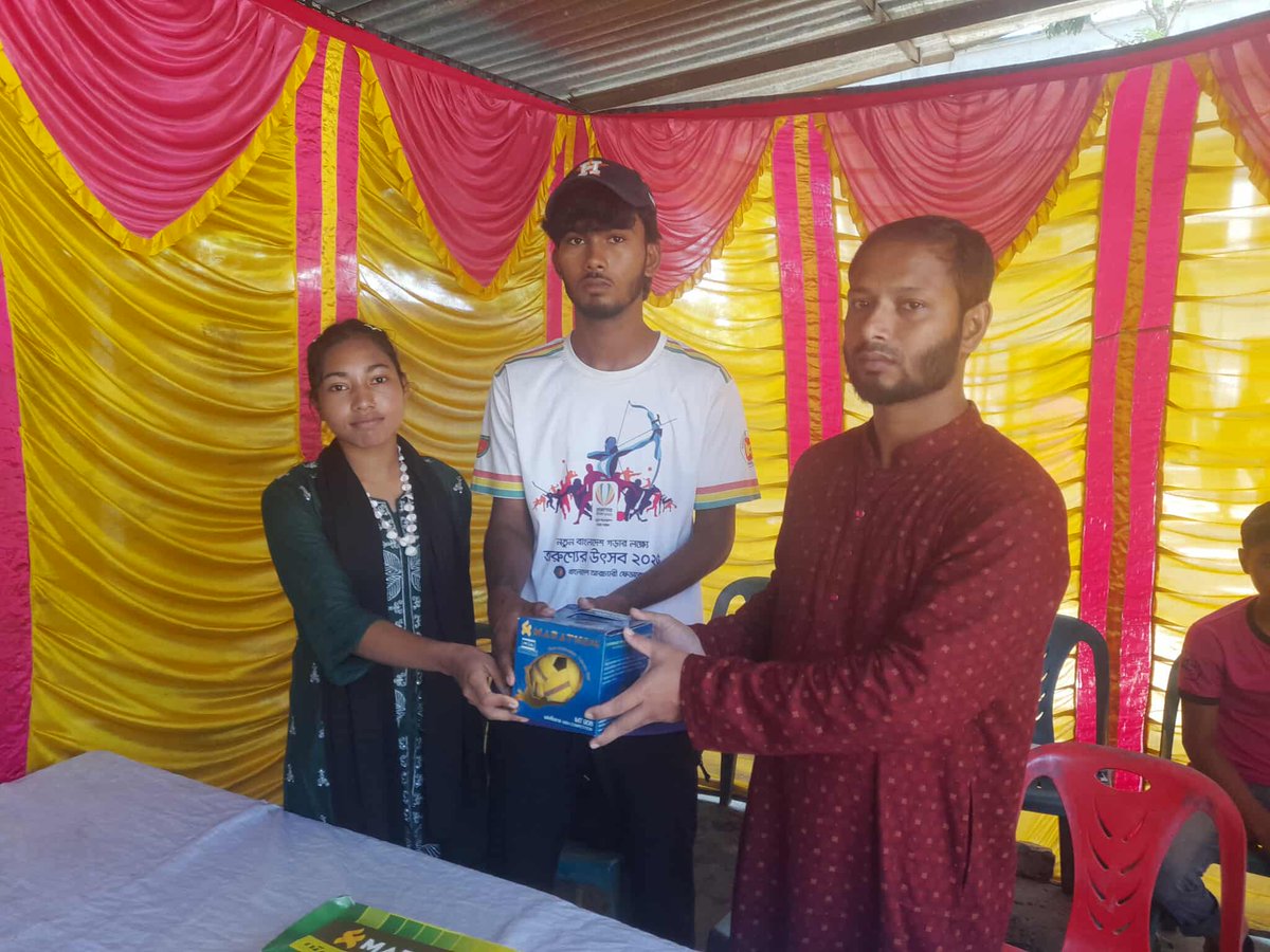 DeveloperJamiar's tweet image. Under the initiative of Nur Ad-Din Foundation, a new sport – Sepak Takraw – has been inaugurated at Darowani Dwi-Mukhi High School to build a drug-free society. Honourable Inaugurators: Mr. Faimun Farid Saga Mr. Shoheb Nuri
