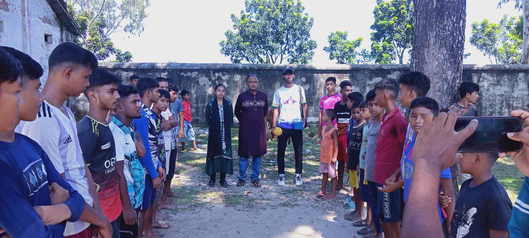 DeveloperJamiar's tweet image. Under the initiative of Nur Ad-Din Foundation, a new sport – Sepak Takraw – has been inaugurated at Darowani Dwi-Mukhi High School to build a drug-free society. Honourable Inaugurators: Mr. Faimun Farid Saga Mr. Shoheb Nuri