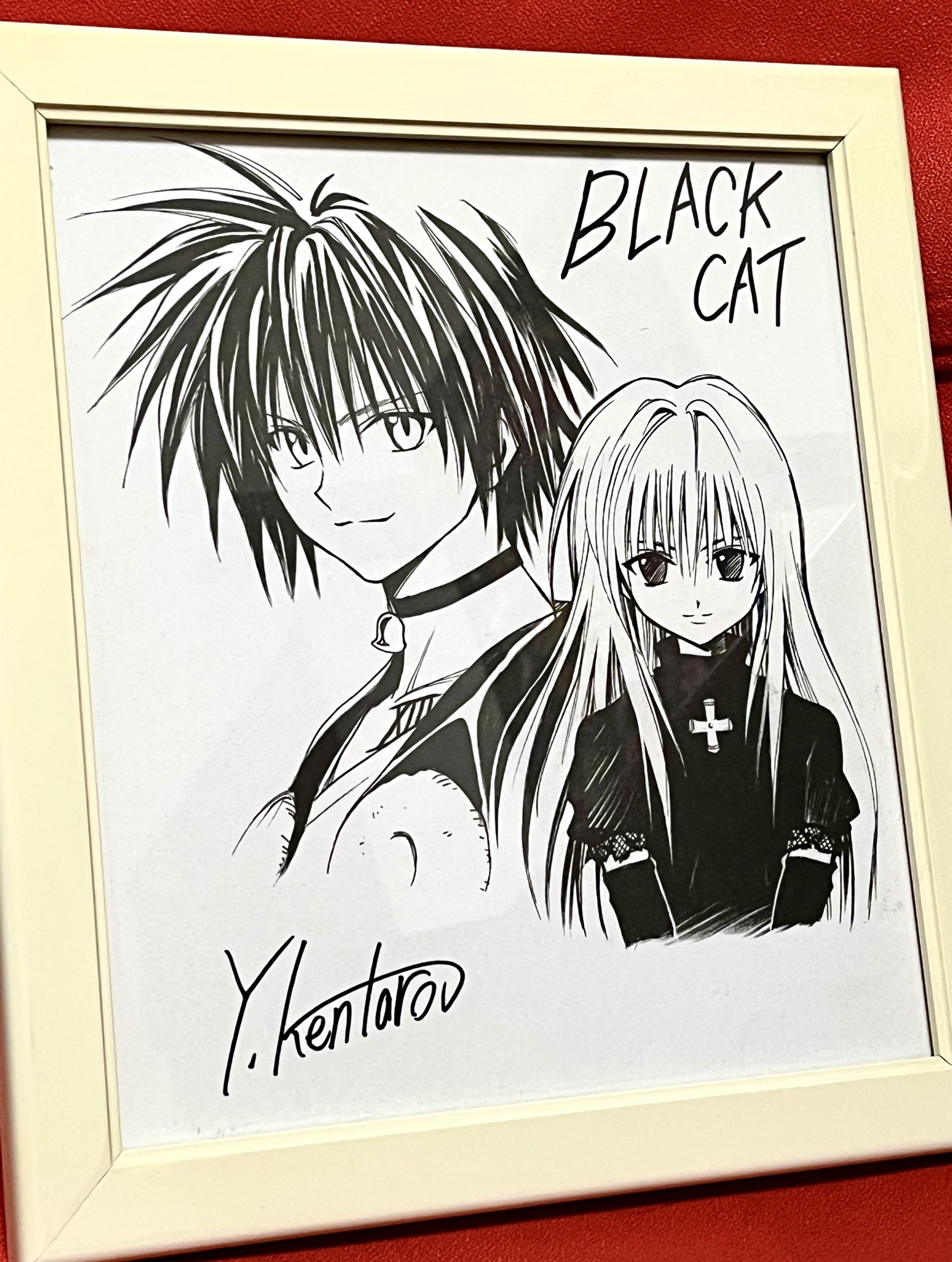 ブラックキャット　矢吹健太朗　直筆サイン　ジャンプフェスタ ネル様専用】ジャンプフェスタ BLACKCAT 矢吹健太朗 サイン 色紙