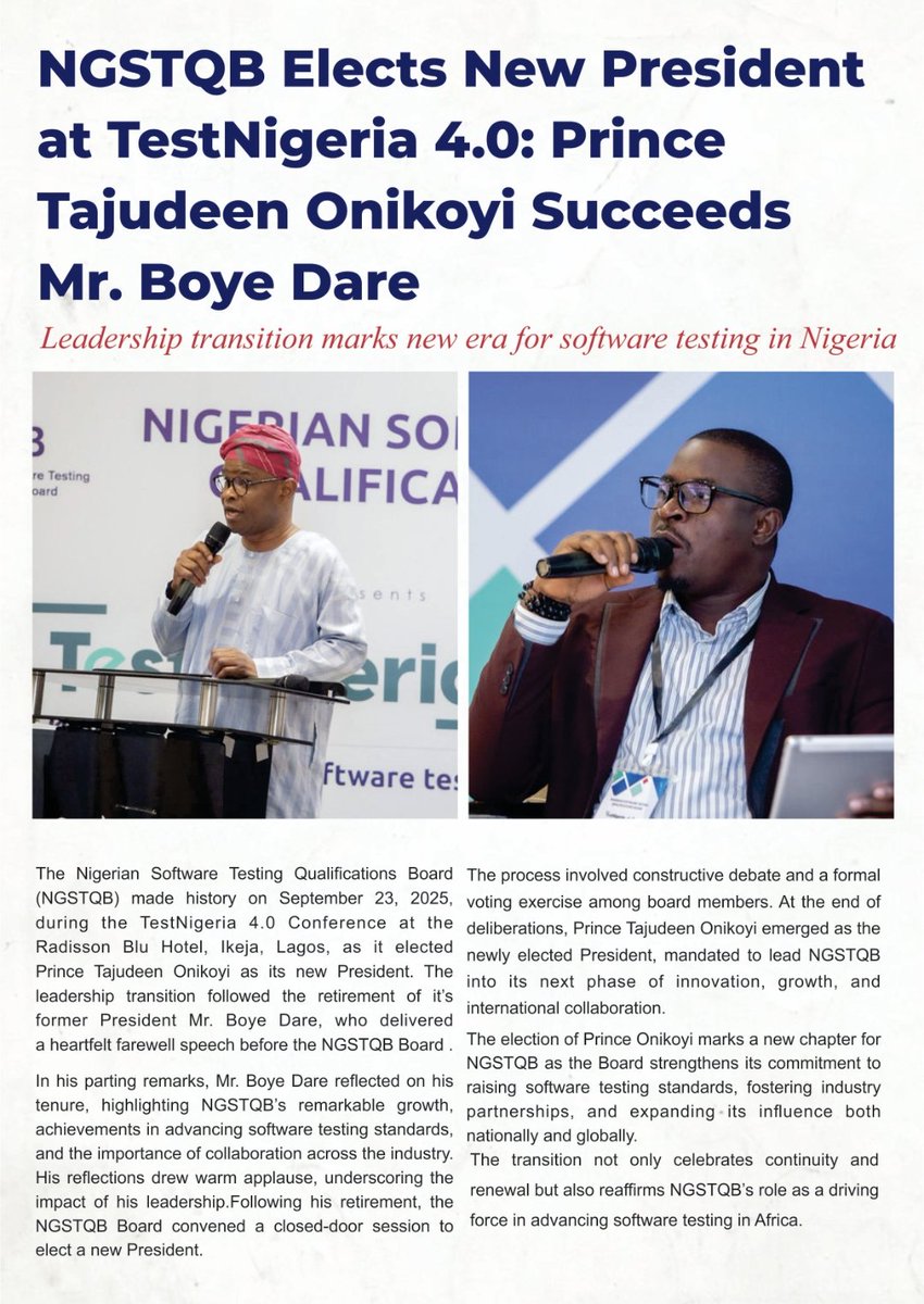 Dr. Tajudeen Onikoyi, (PhD) tweet media