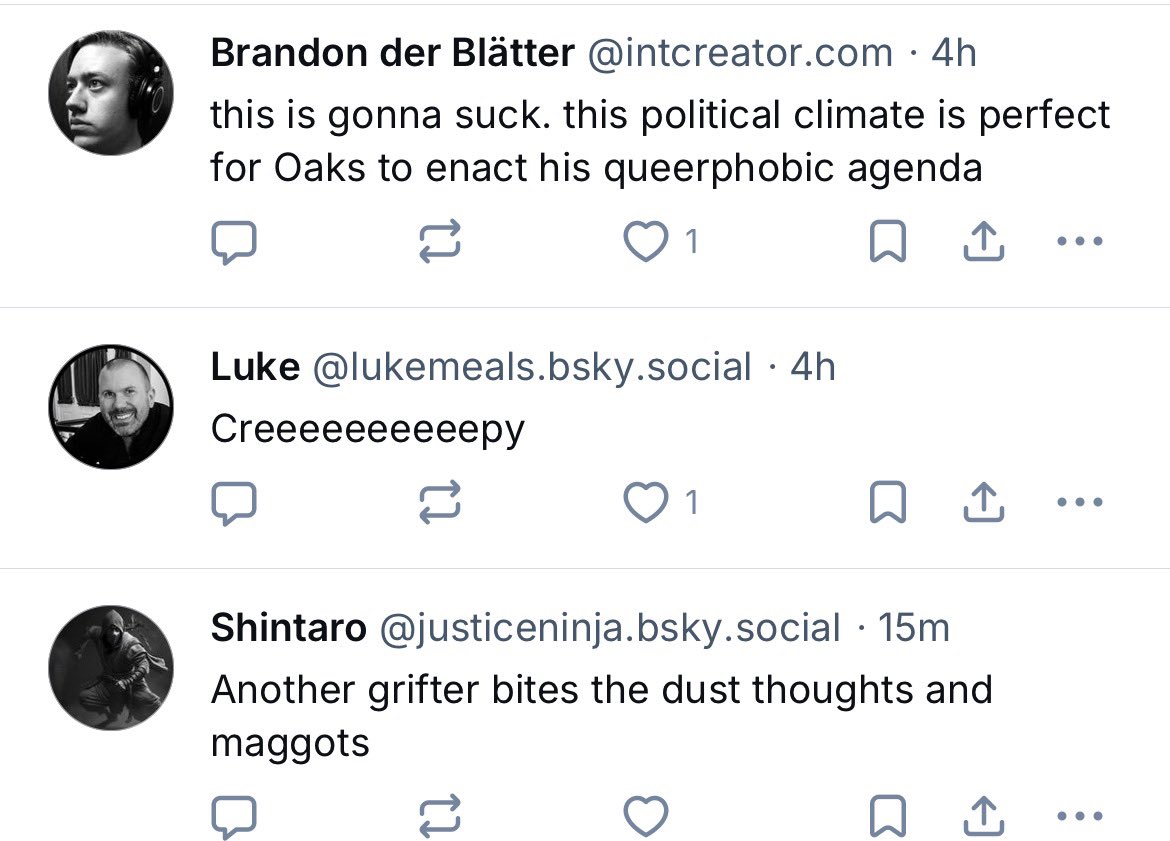 I had always figured that BlueSky was hell on earth but my goodness these people are filled with hate. Here’s some individuals who celebrate the death of President Nelson, who is a better man than they will ever be. This is evil speaking of the Lord’s anointed.
