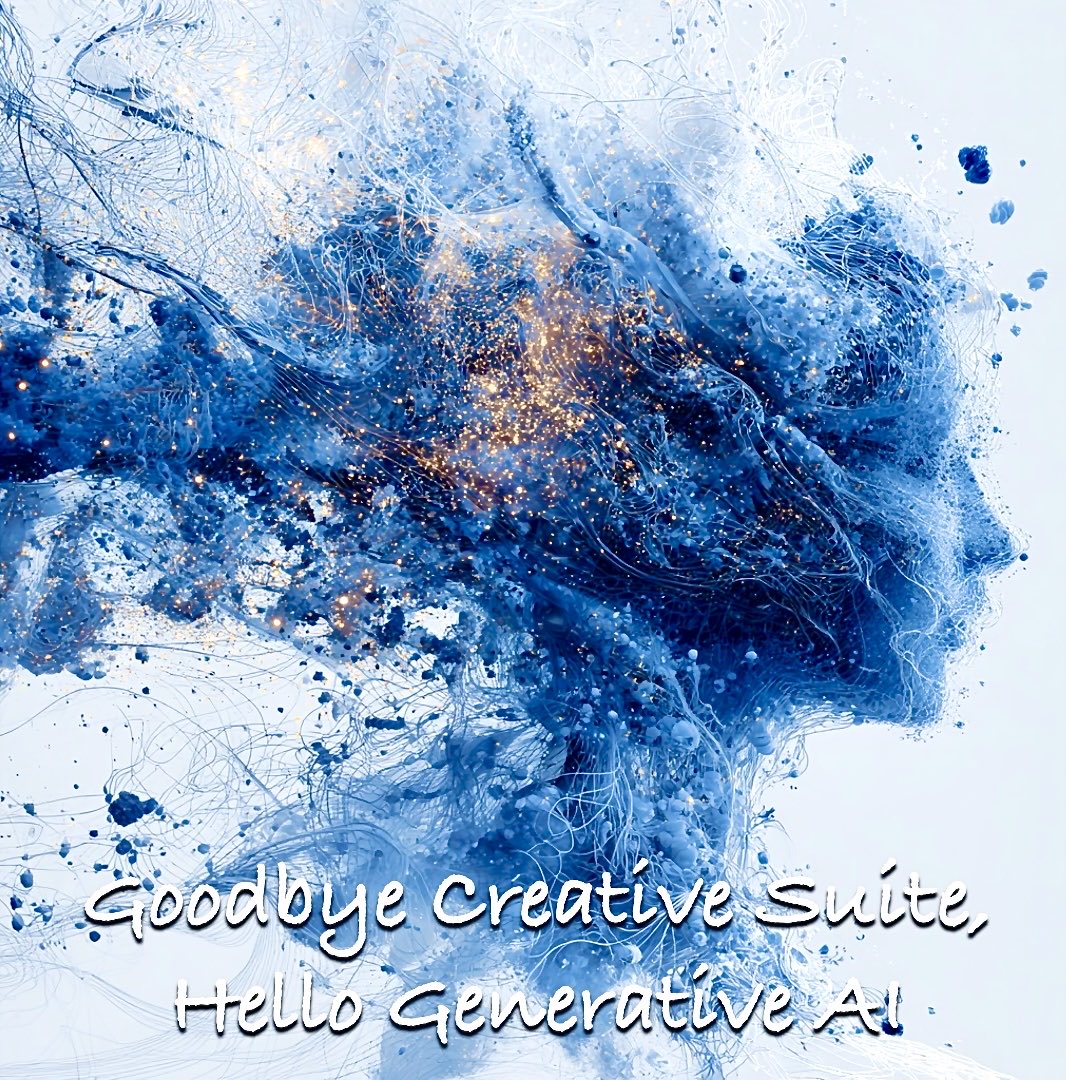 Recently Adobe Creative Suite suspended my account, which reminded me I had one. It's almost a year since my creative design workflow shifted to generative AI platforms — not “AI-assisted” software, but primary systems like MidJourney, ChatGPT, Sora, Leonardo, and Runway. These