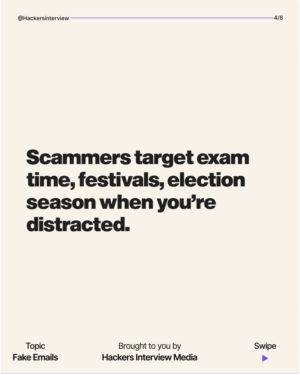 hackers_voice's tweet photo. 📩 That “urgent email” may be a scam.
Phishing = fake emails that steal your data.
👉 Don’t click suspicious links. Stay alert.

#phishingawareness  #emailscam #cyberawareness https://t.co/29sKt6q7Yo