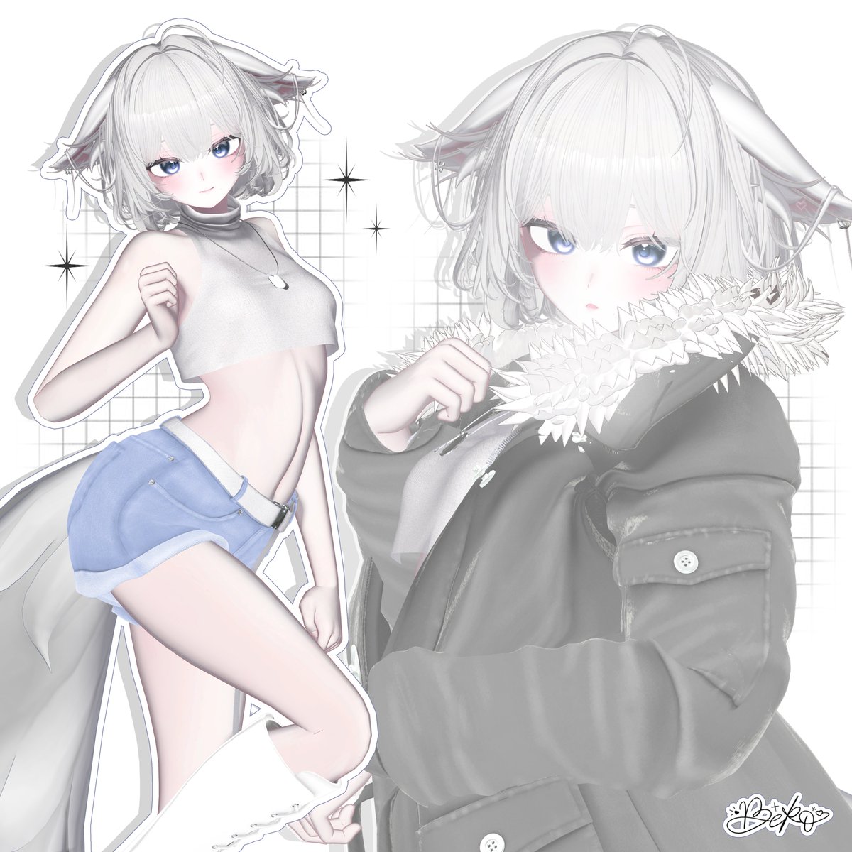 🎁Darling Clothing 의『Wolf Ranger』
야상의 털이 탈부착 되고 바지 컬러로 포인트 되는 의상이에요

Follow(<a href="/lynxLuv83K0/">Beko</a>) + RT 
10월 8일 18 : 00 당첨자 2인 공개 후 DM으로 전달드립니다!
 #DARLING_VRC