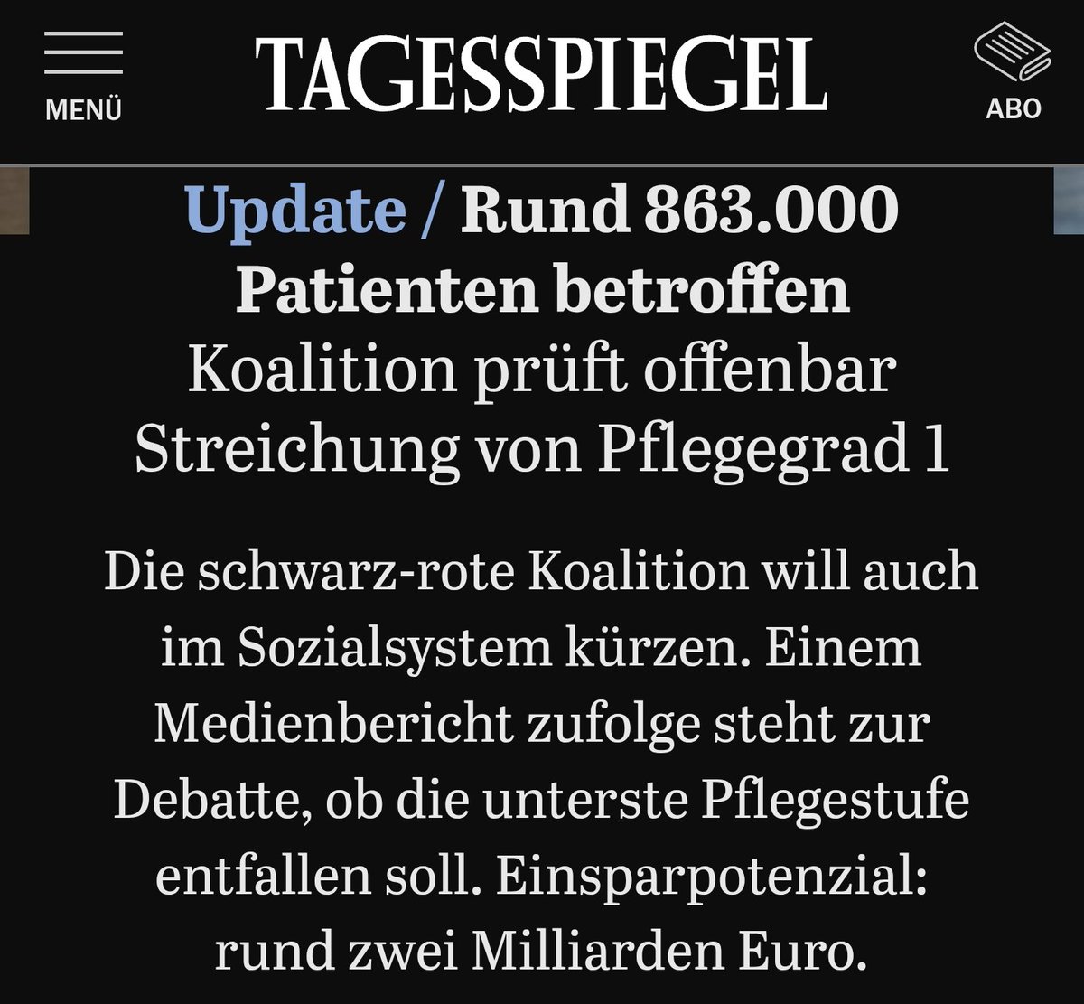Bei meinen Großeltern habe ich erlebt, wie wichtig Unterstützung beim Pflegegrad 1 ist, um selbständiges Leben zu ermöglichen in eigener Wohnung. Wenn CDU/CSU &amp; SPD das streichen, treffen sie die Schwächsten der Gesellschaft. Der völlig falsche Weg!

#Merz #pflegegrad1 #dielinke
