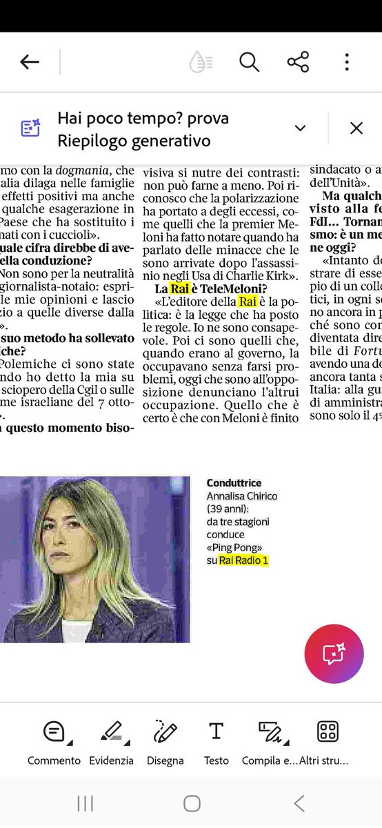 Cara <a href="/AnnalisaChirico/">Annalisa Chirico</a>, l'editore della Rai non è la politica, ma in caso lo Stato, ma sopratutto i cittadini