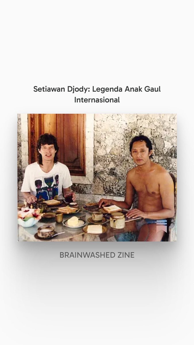 Arsip wawancara panjang untuk majalah Rolling Stone Indonesia (2007) versi editor’s cut dengan “the man, the myth, the legend” dalam dunia rock dan pergaulan sosial Indonesia di skena global.

Baca: bit.ly/4mAnTeH