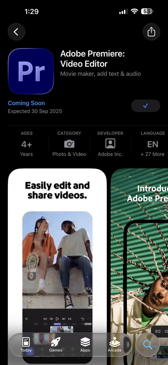 Adobe Premiere Pro is officially coming to mobile on the 30th! 📱✨

If you’ve been wanting to learn mobile video editing, this is your chance.
Drop an ‘Interested’ in the comments and I’ll keep you updated.