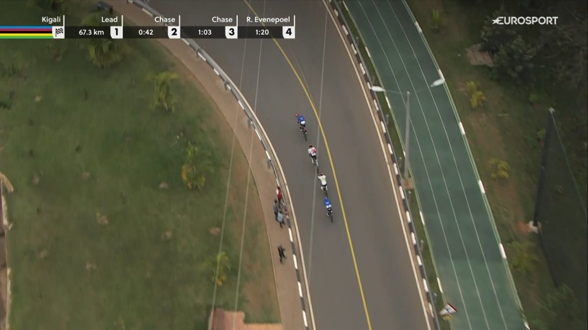 #Kigali2025 - Can we speak about how cool is this 4-lanes track&amp;field run path alongside the road?