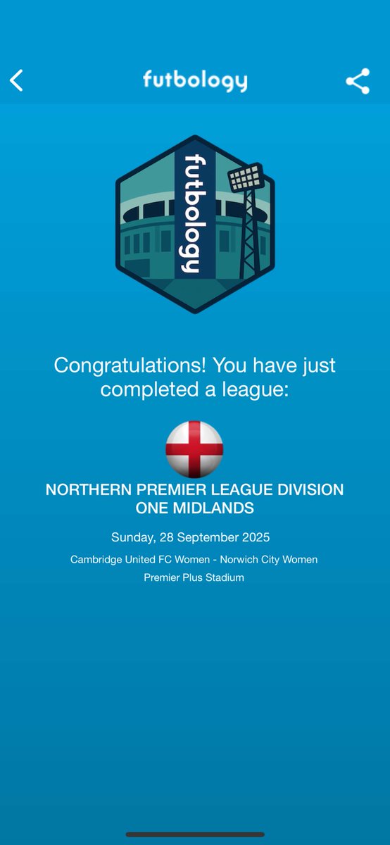 Ground 645 -<a href="/CambridgeUtdWFC/">Cambridge United Women</a> vs <a href="/NorwichCityWFC/">Norwich City Women FC</a> - The FA Women's National League Cup Group Stage #groundhopping ⚽️⚽️⚽️⚽️ 

*Northern Premier League Division One Midlands Completed*  ✅