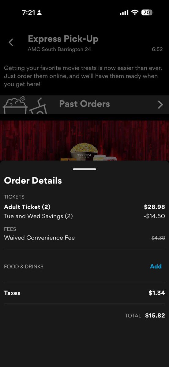 TheOGBookings's tweet image. #TheyCallHimOG #OG AMC deals on Tuesday and Wednesday in 🇺🇸 

How to Get 50% Off at AMC on Tuesdays and Wednesdays

1.Sign up for a free AMC Stubs Insider account (required to unlock the discount).

2. Select your tickets and proceed to checkout — the discount will automatically…