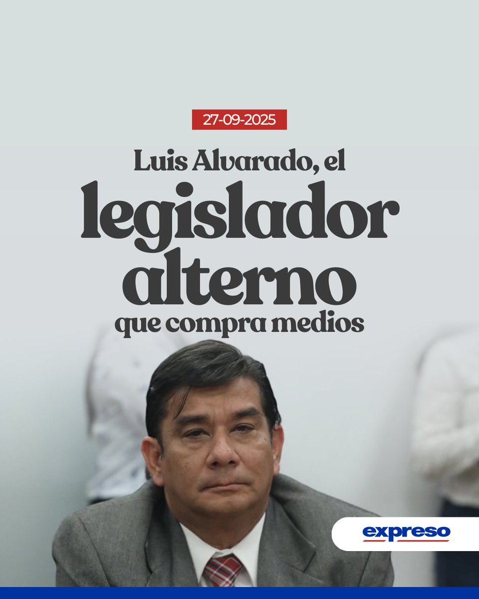 Cifras dudosas rodean al legislador alterno de ADN, Luis Alvarado, quien con apenas $ 33.000 declarados como patrimonio logró comprar un medio de comunicación y un portal digital, alineados al oficialismo.

Detalles 👉 bit.ly/46ZzYWf