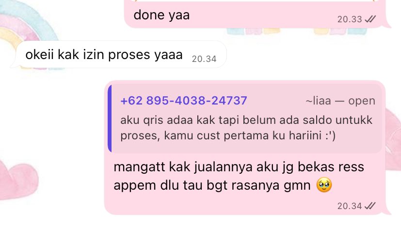 ngeblock seller aneh eh ketemu seller yg aku jd pembeli pertamanya huhu terharu